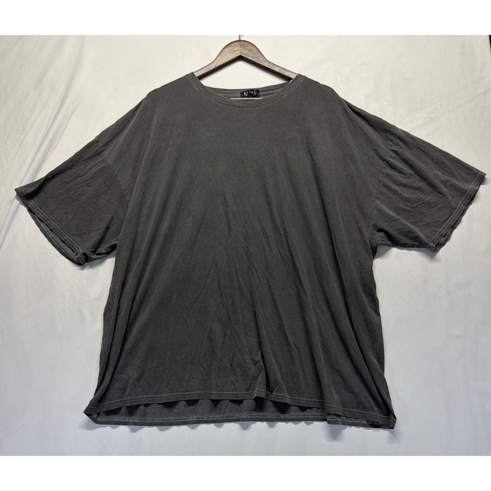 BoohooMAN Active Oversized One More Rep T Shirt Men XL Gray Graphic Print Cotton